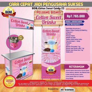 Paket Usaha Cotton Sweet Drinks Program BOM