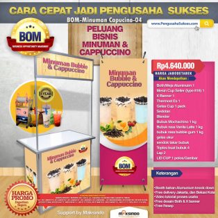 Paket Usaha Minuman Bubble dan Cappuccino Program BOM
